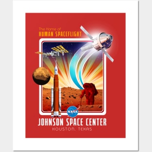 NASA Artemis / Orion / SLS / Mars Exploration Retro Design Posters and Art